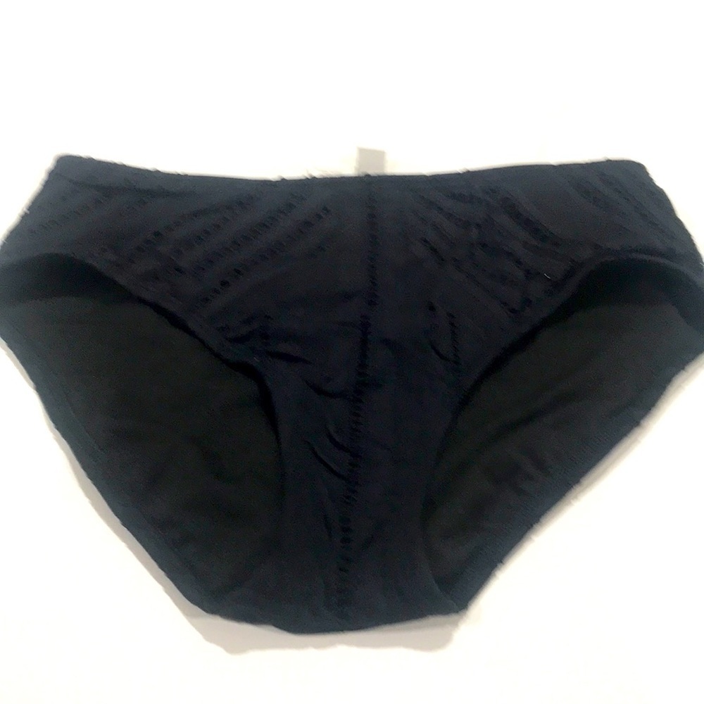 Kenneth Cole reaction black bikini bottom high top size S NWT